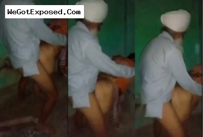 90y Old Sardaarji Doggy sex with his Bahu in the Punjabi xxx porn mms