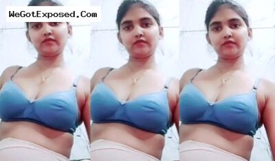 Beautiful Bengali gf show her cute boobies leaked video clip