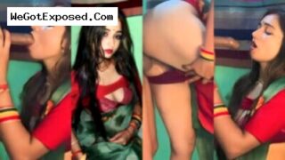 Newly married girl blowjob to husband cock and hard fucking night in hotel