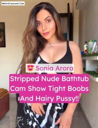 Sonia Arora Stripping Takes  Bathtub Soak Shows Off Tight Boobs And Pussy Nude