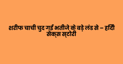 शरीफ चाची चुद गई भतीजे के बड़े लंड से – हिंदी सेक्स स्टोरी