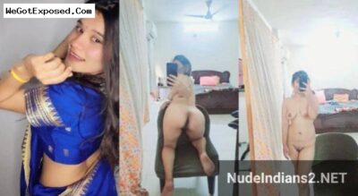 10 Pics of Pune college GF Gargi’s boobs show in the mirror