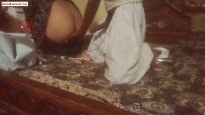 Paki Husband Teasing His Wife While She Is Working at Home