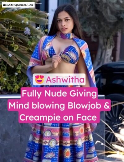 Ashwitha Nude on Bed Ready to Get Fucked Giving Mind-Blowing Blowjob, Onlyfans Video