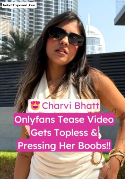 Charvi Bhatt Nude Instagram Model Leaked Onlyfans Video