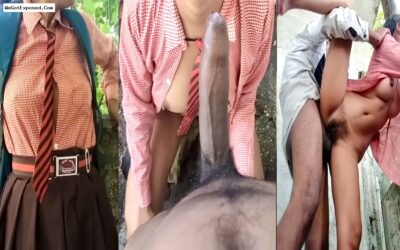 Desi Village College girl fucking in Outdoor