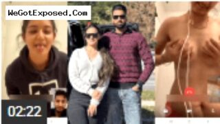 Desi Village Girl Affair with Rich BF Naked Teasing Boobs On Video Call