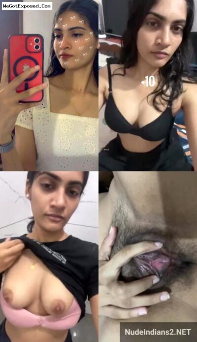 Exposed! Cute Mallu girl Vidya’s juicy boobs & bra selfies