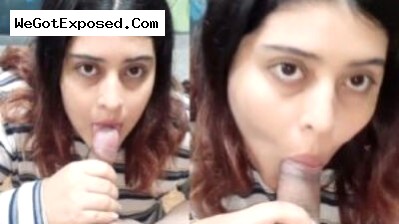 Newly Married Wife amazing Blowjob to Husband Cock