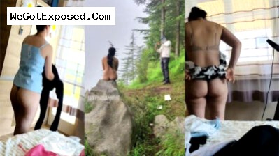 Hot Young Vovecouple wife fucked outdoor jungle area viral mms