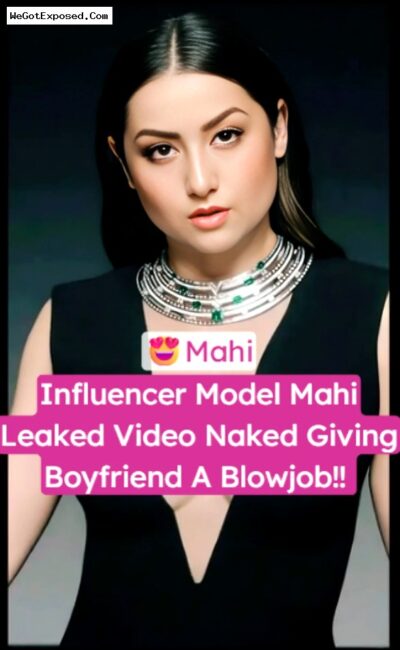 Indian Influencer Mahi goes naked inside bedroom to gently lick hard dick before giving blowjob