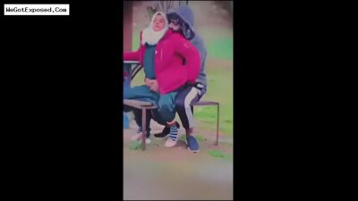 Lover fucking in park, outdoor sex