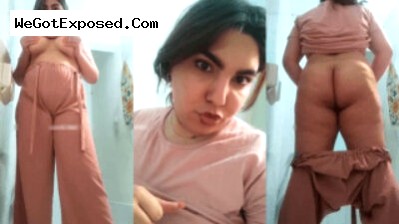 Paki Milf Expose her Body Licking Boobs and show off Big Ass MMS