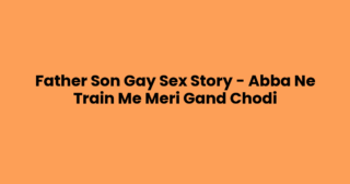Father Son Gay Sex Story – Abba Ne Train Me Meri Gand Chodi