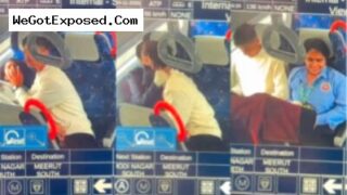 School Girl Blowjobs to BF In Metro Train Caught On CCTV viral mms