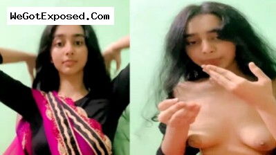 Virgin Teen Girl Removing Blouse Pressing Small Tits for BF