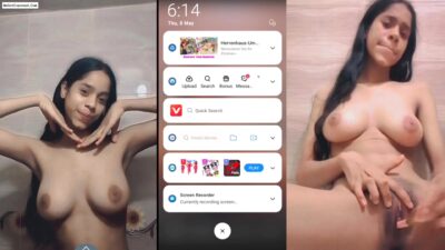 Cute Horny Bengali GF Pressing Nipple,Masturbation Both Hole Together Hard