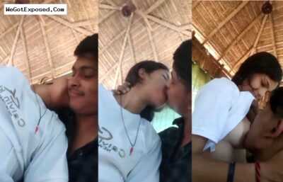Desi lover outdoor mms Boobs sucking