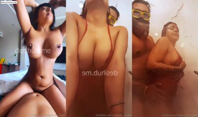 Desi Couple Fucking Hard in Shower with Creampie and Cum Dripping Pussy