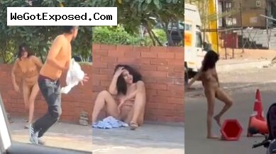 Jaipur College Girl full Nude Body on Road After Drunk