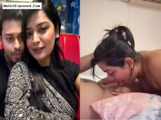 Hot Newly wed Bengali wife deep sucking husband dick