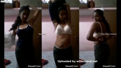 Shy Desi Girl Shows Her Boobs