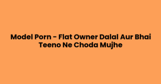 Model Porn – Flat Owner Dalal Aur Bhai Teeno Ne Choda Mujhe