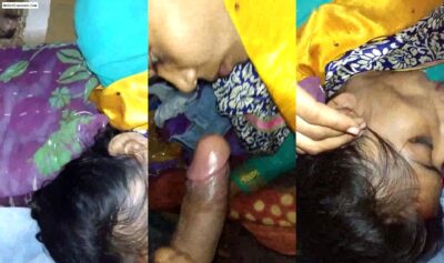 Village Bhabhi Sex Blowjob While Boob Press