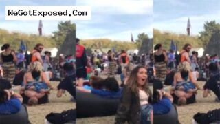 Viral Scandal of Abord Strangers young boy Eat A Sluts Pussy in Public