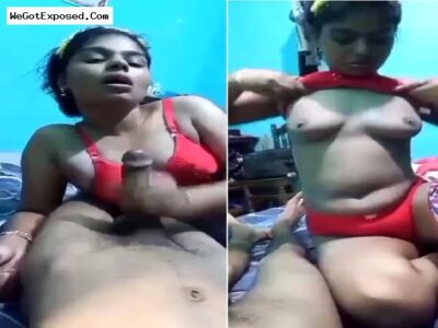 Hot Girlfriend Giving Blowjob And Handjob To Lover