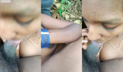 Girlfriend Sucking Dick in Jungle Desi Outdoor