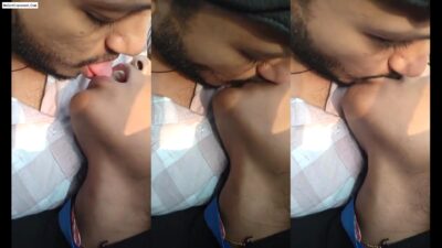 Hot Desi College Babe Car Fingering and Kissing