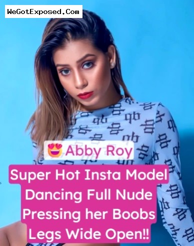 Leaked Insta Model Abby Banerjee Nude Dance Squeezing Big Boobs And Pussy
