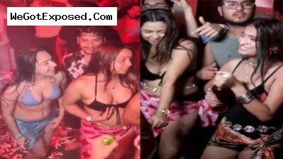 Rich Family College Girls Night Party Drinking and Threesome sex Leaked