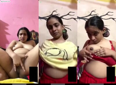 Sexy big boobs collage girl fingering mms