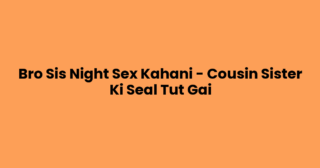 Bro Sis Night Sex Kahani – Cousin Sister Ki Seal Tut Gai