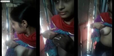 Village Cute Girl Boobs Show And Press